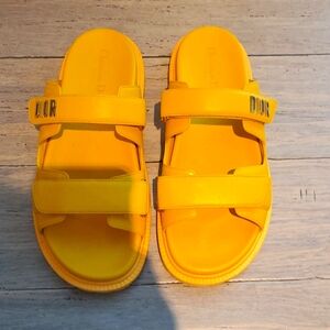 Christian Dior leather comfort sandals 41 eur 10 us